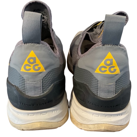 Nike ACG Zoom Air AO Gray Metallic Silver Running Shoes Sneakers Mens Size 10.5 - Picture 3 of 8